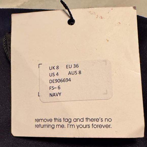 Missguided Navy Blue Off-Shoulder Dress size 4 length 37in pit to pit 13in - Picture 3 of 6